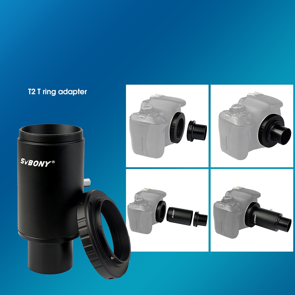 Ống kính viễn vọng nối dài SVBONY CA1 bằng kim loại 1.25 inch tương thích cho máy ảnh DSLR có thể thun gọn