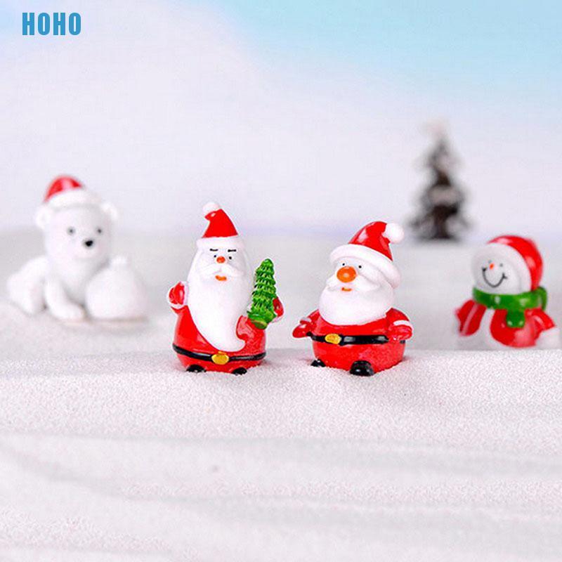 Mô Hình Ông Già Noel / Người Tuyết Bằng Nhựa Dùng Trang Trí Tiểu Cảnh