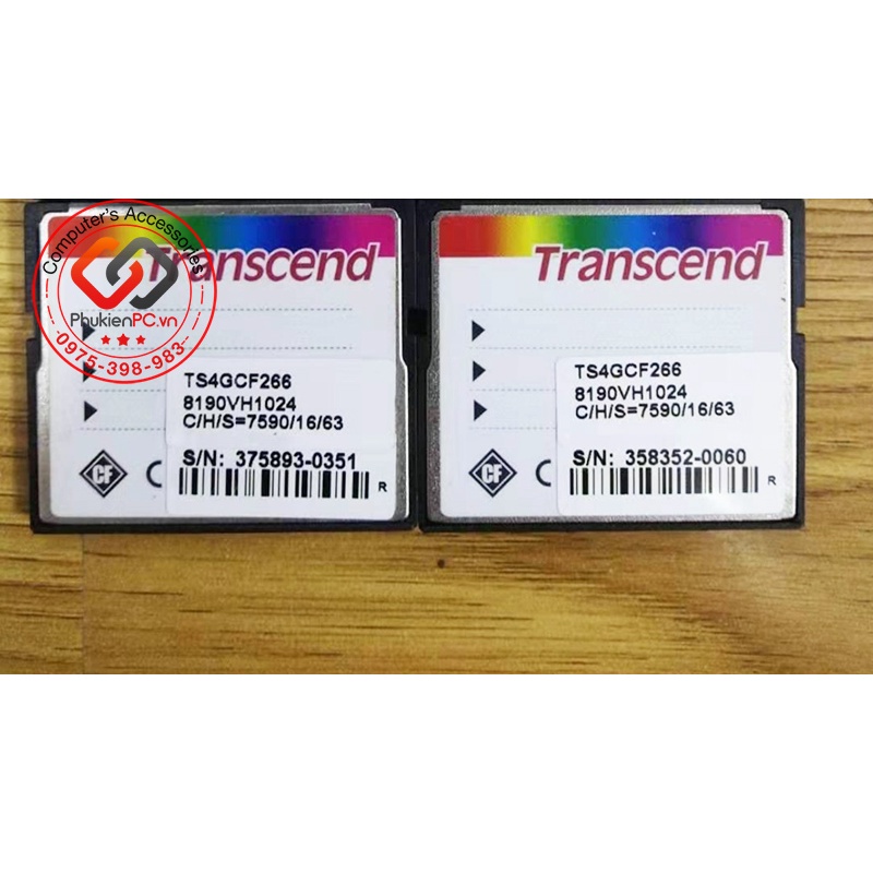 Thẻ nhớ CF Transcend 4GB 266x công nghiệp
