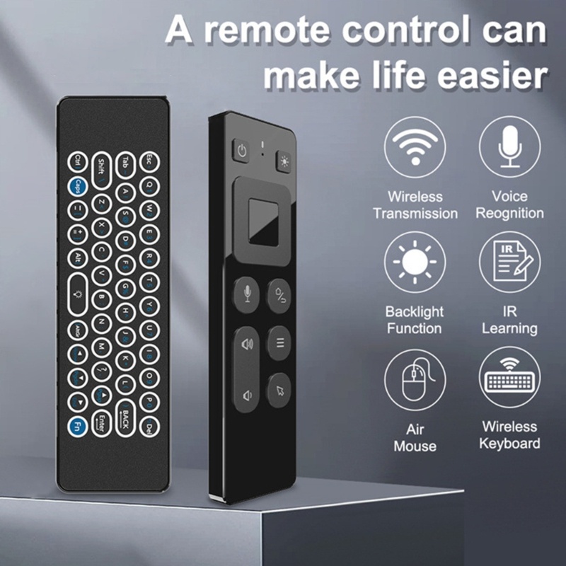 Điều Khiển Từ Xa 2.4G Kèm Bàn Phím Không Dây Cho TV BOX