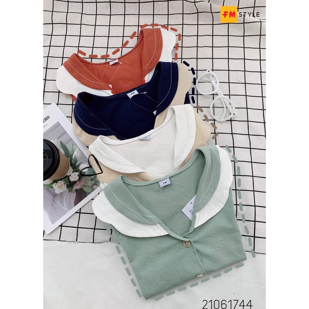 Áo sơ mi nữ cổ bèo Gloria ShopÁo kiểu nữ tay ngắn cổ bèo tiểu thư sang chảnh chất lụa cao cấp - SP24