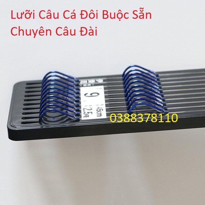 Lưỡi Câu Đài, Lưỡi Câu Cá Đôi Buộc Sẵn Chuyên Câu Đài Cao Cấp, Lưỡi Câu Cá, Lưỡi Câu Đôi, Lưỡi Đôi