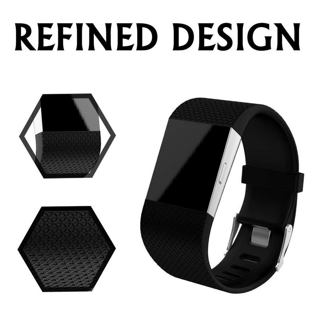 Dây Đeo Silicon Nhiều Màu Sắc Thay Thế Cho Đồng Hồ Fitbit Surge