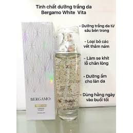 Tinh Chất Dưỡng Da Bergamo Vàng Bergamo 24K Brilliant - Trắng White Vita Luminant Whitening Effect 110mL (Chai to)