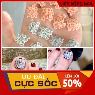 Hoa bột nail - Hoa chân 18k một cặp