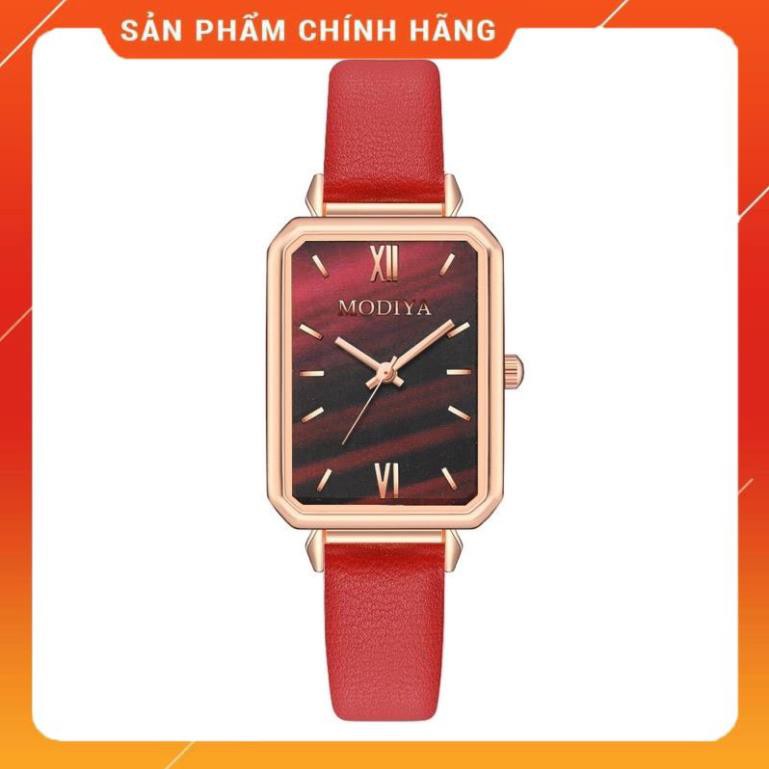[Hàng Chính Hãng] Đồng hồ nữ Modiya dây da mặt chữ nhật siêu hot 2022 [Uy Tín Về Chất Lượng] | BigBuy360 - bigbuy360.vn