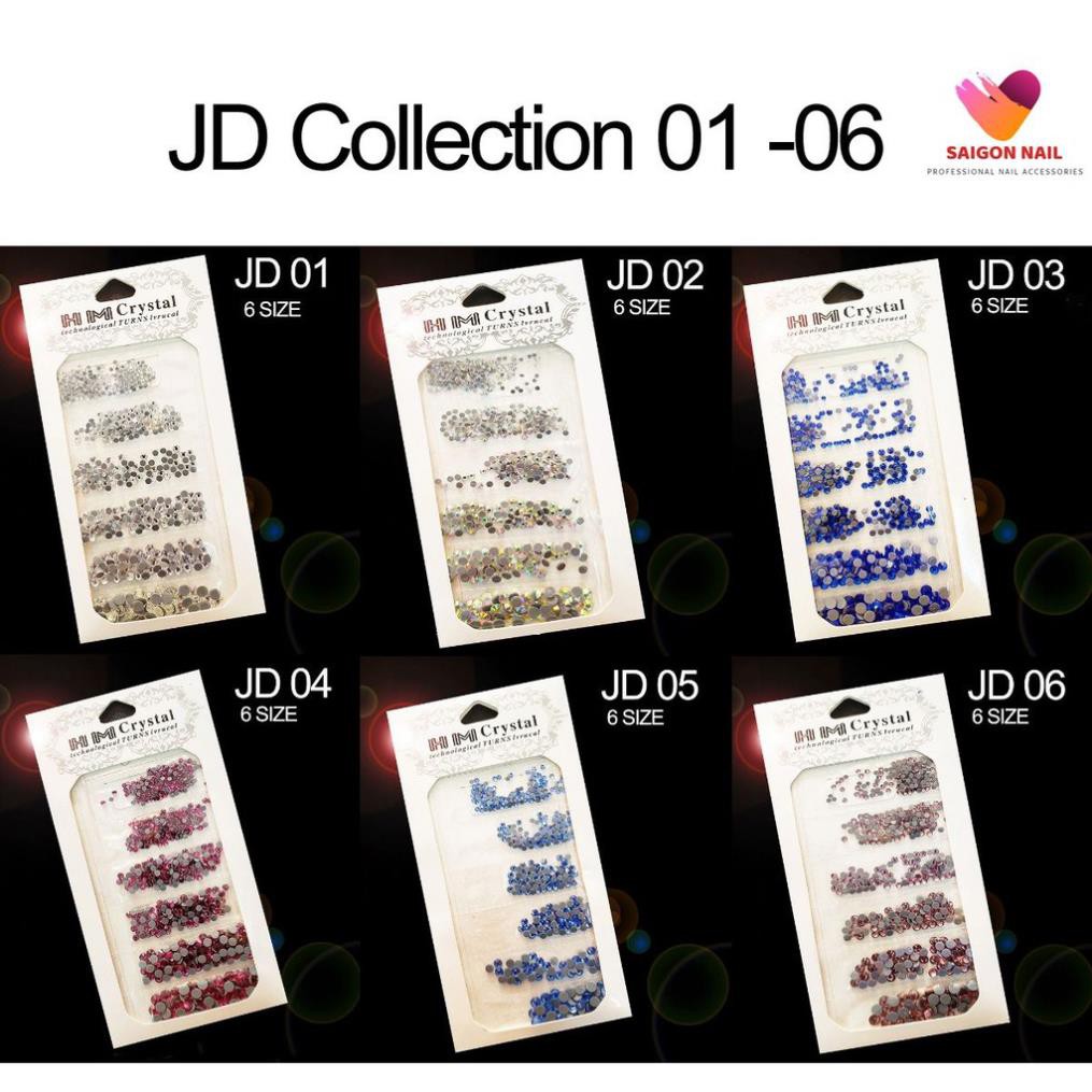 Đá xoàn JD 6 size Collection 01 - 06 ( trang trí móng )