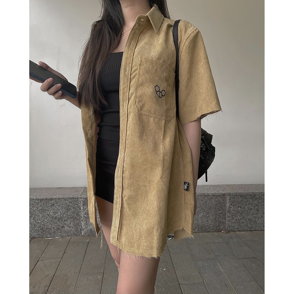 ÁO SƠ MI Nhung Tăm CHUOT TRANG CORDUROY | BigBuy360 - bigbuy360.vn