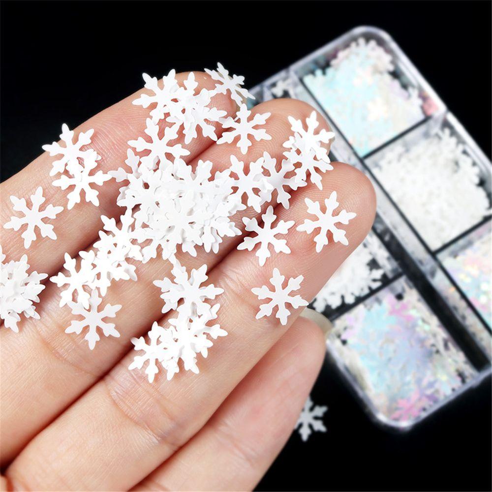 Miếng Dán Trang Trí Móng Tay Họa Tiết Giáng Sinh Lấp Lánh DIY