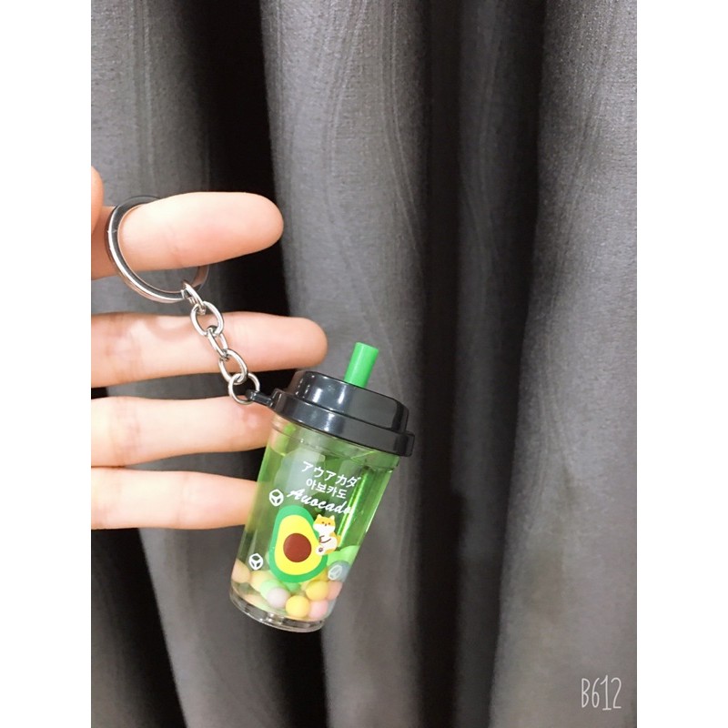 Móc khoá nước trà sữa