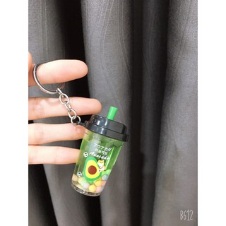 Móc khoá nước trà sữa