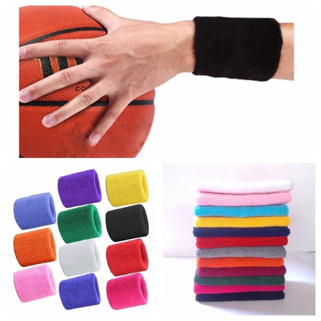 Bảo vệ cổ tay - Chặn mồ hôi tay 8cm Aolikes AL0230 chất cotton siêu thấm hút mềm mại - Fbsport