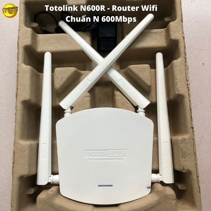 Bộ Phát WIFI Totolink N600R - Router Wifi Chuẩn N 600Mbps-Hàng chính hãng Full VAT