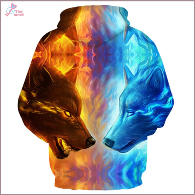Áo hoodie thời trang in hình chó sói 3d độc đáo | BigBuy360 - bigbuy360.vn