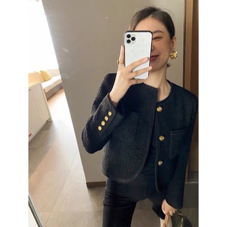 Áo dạ weet viền dây cúc đồng
