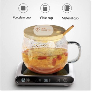 Đế hâm nóng ly cốc hẹn giờ nhắc nhở Slimz Design đa năng