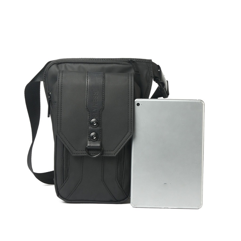 Túi Đeo Hông / Đeo Trước Ngực Đựng Ví Màu Đen Oxoford Ba