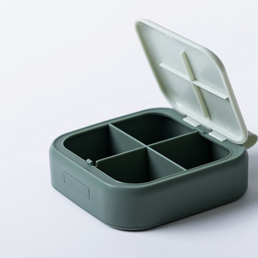 Hộp Đựng Thuốc Chia Bốn Ngăn Chống Ẩm Tiện Dụng