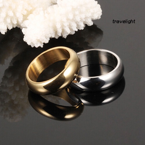 (Travelight) Nhẫn Cưới Bằng Thép Titan Kích Thước 6mm Cỡ 6-10