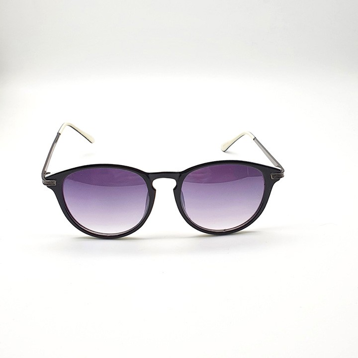 kính mắt nam nữ kiểu mắt mèo tròng chống tia cực tím càng kim loại