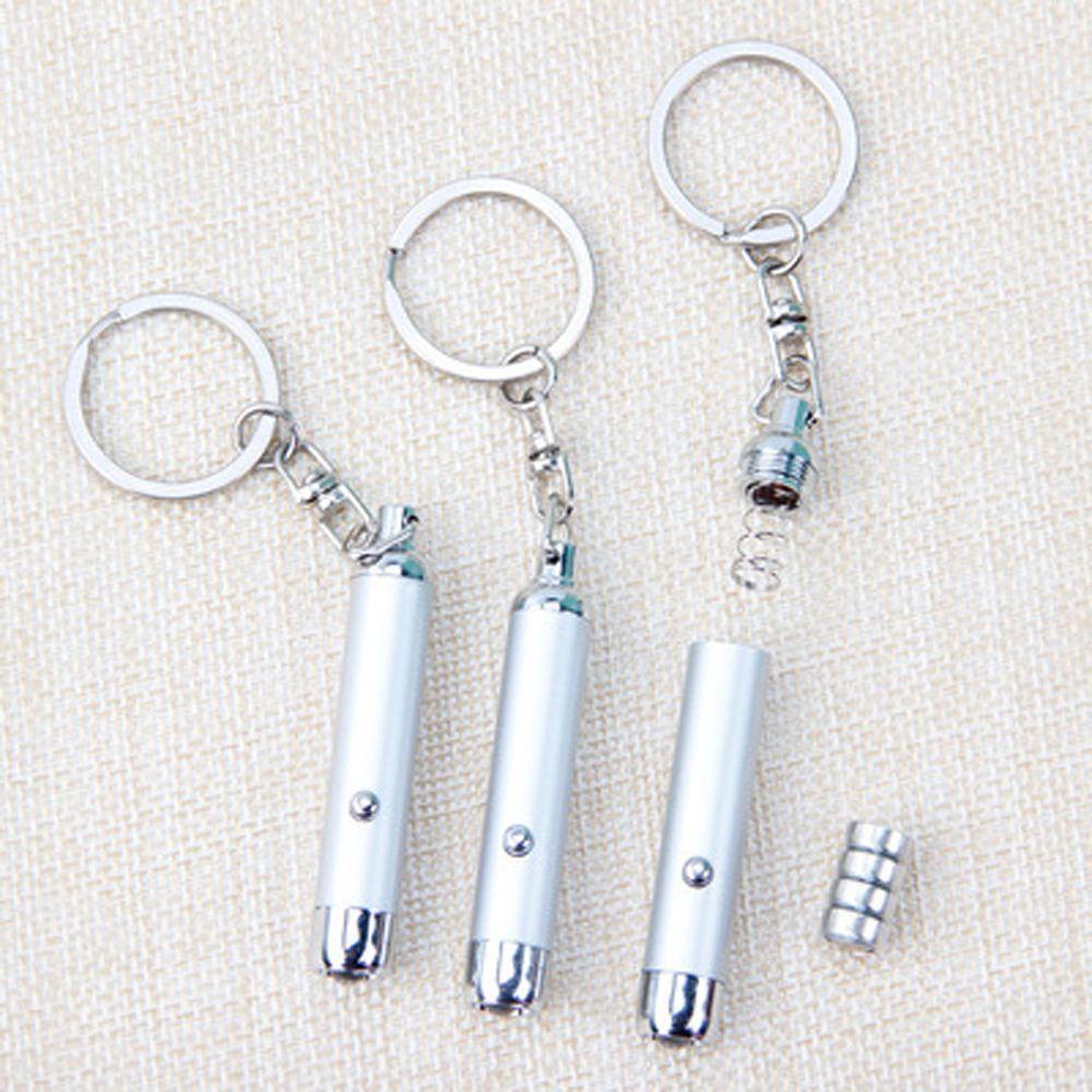 Móc Khóa Mini Kiêm Đèn Pin Chiếu Tia UV Ánh Sáng Tím Dạ Quang Thanh Lịch