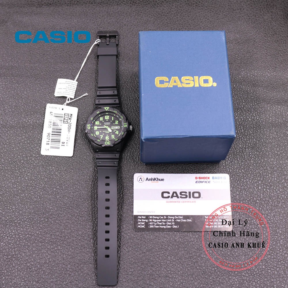 Đồng hồ nam Casio MRW-200H-3BVDF dây nhựa