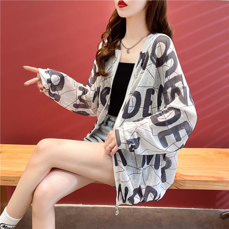 Áo Khoác Chống Nắng Tay Dài Có Mũ Trùm Đầu Thời Trang Mùa Hè 2022 Dành Cho Nữ