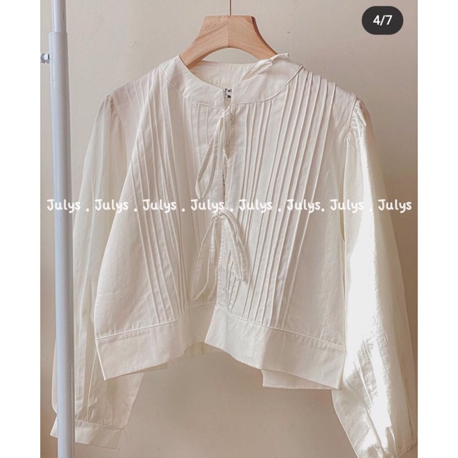 Áo crotop dây rút thắt nơ Pea Store