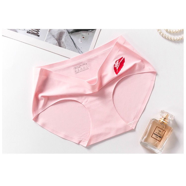 Quần lót nữ trơn thun lạnh cao cấp in hoạ tiết không viền QL15 | BigBuy360 - bigbuy360.vn