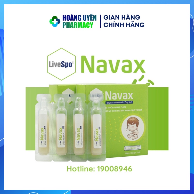 Xịt mũi bào tử lợi khuẩn Livespo Navax hỗ trợ đường hô hấp khoẻ mạnh