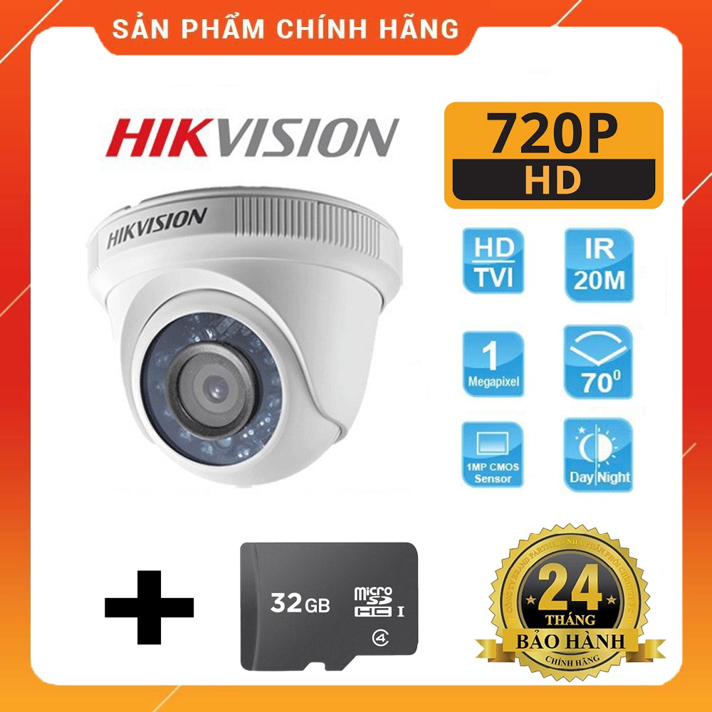 Camera giám sát HIKVISION HD 720P 2CE56C0T-IRP, 2CE56C0T-IR | BigBuy360 - bigbuy360.vn