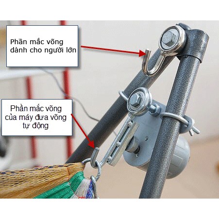 Máy đưa võng tự động Sbaby SH20 dùng bằng điện bảo hàng 12 tháng hàng công ty chính hãng