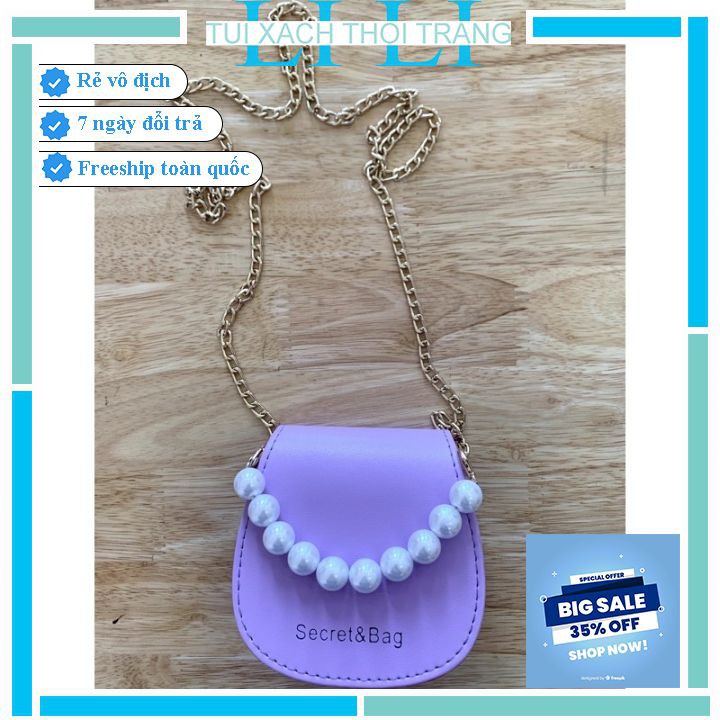 Túi đeo chéo mini 💖Nhập MYLI02 GIẢM 30K💖 Túi xách mini phong cách Hàn Quốc ! TX009 (có ảnh, video thật) | BigBuy360 - bigbuy360.vn
