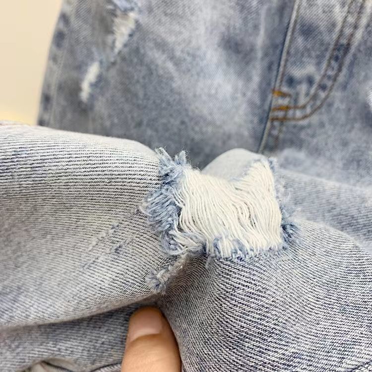 Quần Jean Rách Phong Cách Hàn Quốc Thời Trang Xuân Thu Mới Cho Bé Trai 0818