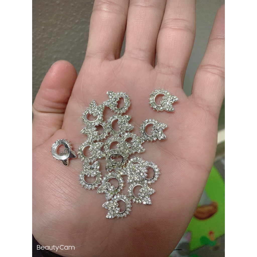 charm tròn trang trí nail