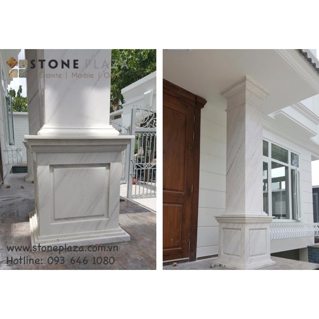 ĐÁ MARBLE TRẮNG NGỌC VÂN CHỚP (POLARIS WHITE MARBLE)