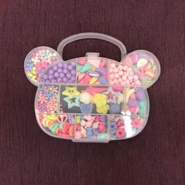 Hộp xâu vòng cute nhiều màu sắc đẹp có hình kitty cho bé