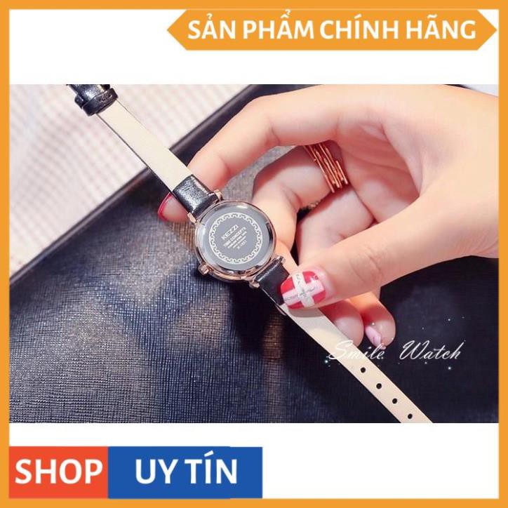 Đồng hồ nữ Kezzi 1651 hàng chính hãng dây da nhỏ xinh mini