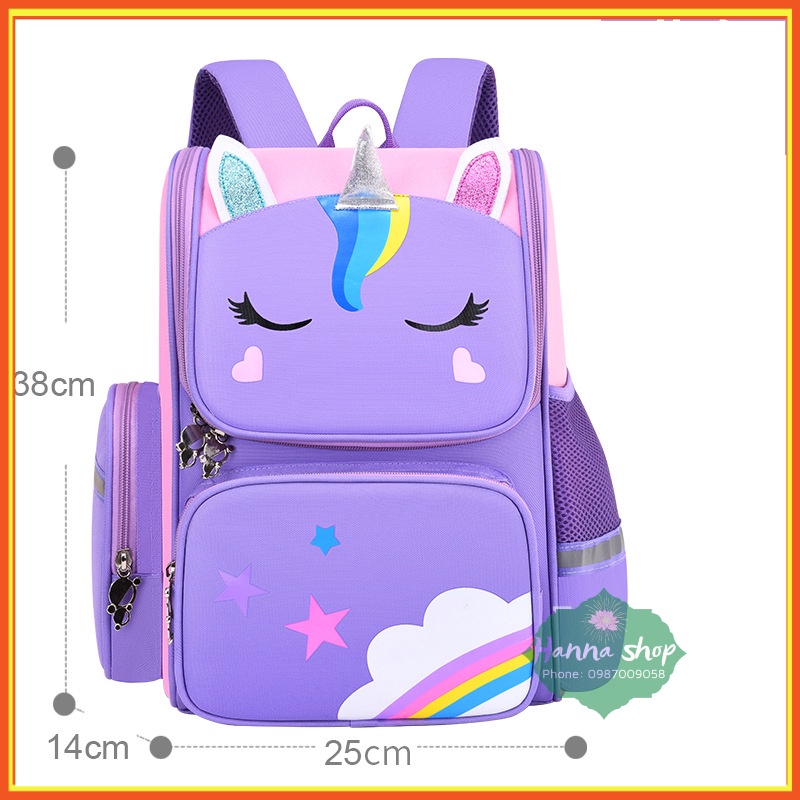 Balo chống gù cho học sinh tiểu học, hàng đẹp dày dặn