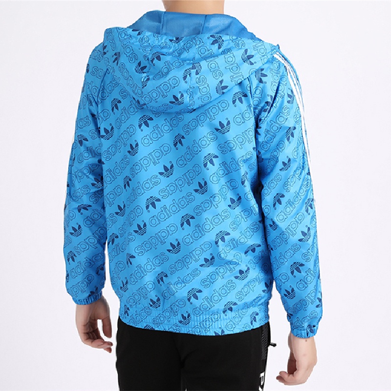 Áo Khoác Thể Thao Adidas Có Mũ Trùm Đầu Chất Liệu 100% Chính Hãng Dành Cho Nam Giới