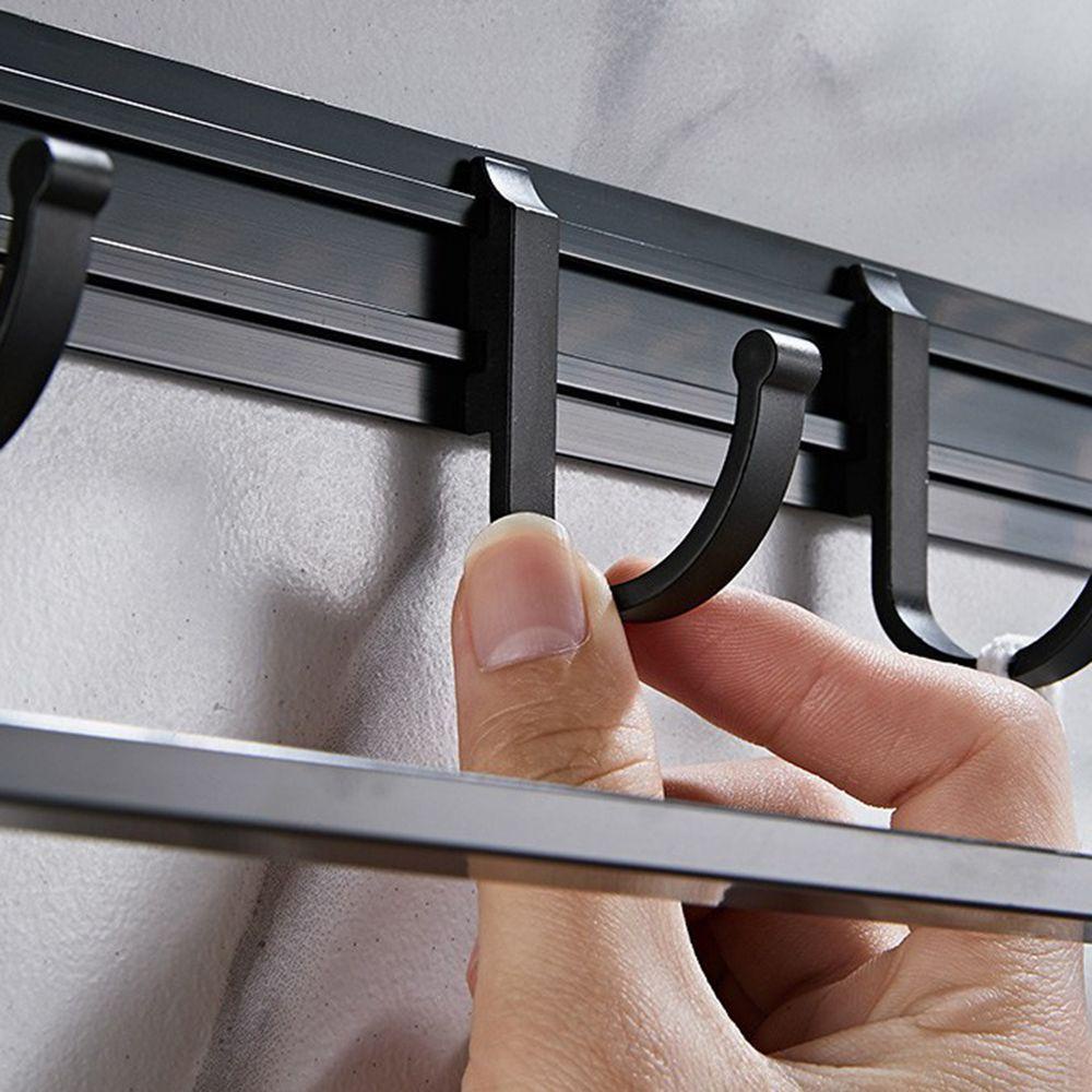 Giá Treo Khăn Gắn Tường Màu Đen Tiện Dụng