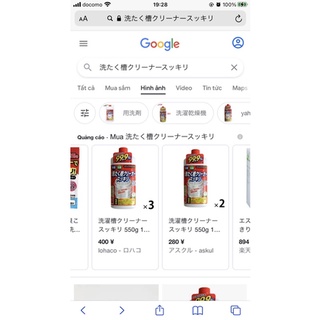 Nước Tẩy Lồng Máy Giặt Nhật Bản