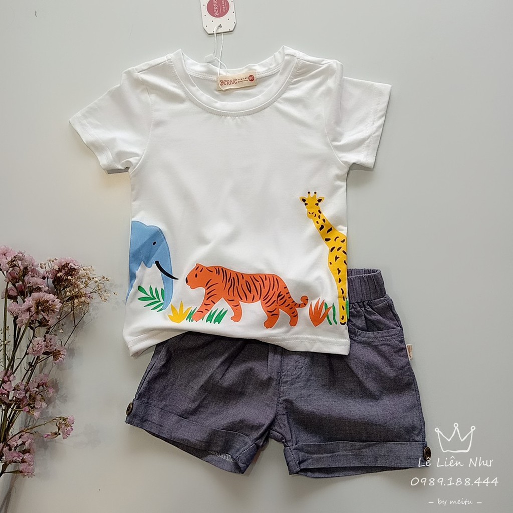 Bộ Quần Aó Bé Trai, Hàng Cao Cấp Xuất Hàn💖FREE SHIPP💖 áo Cotton Co Gĩan 4 Chiều, Quần Thô Mềm Mát