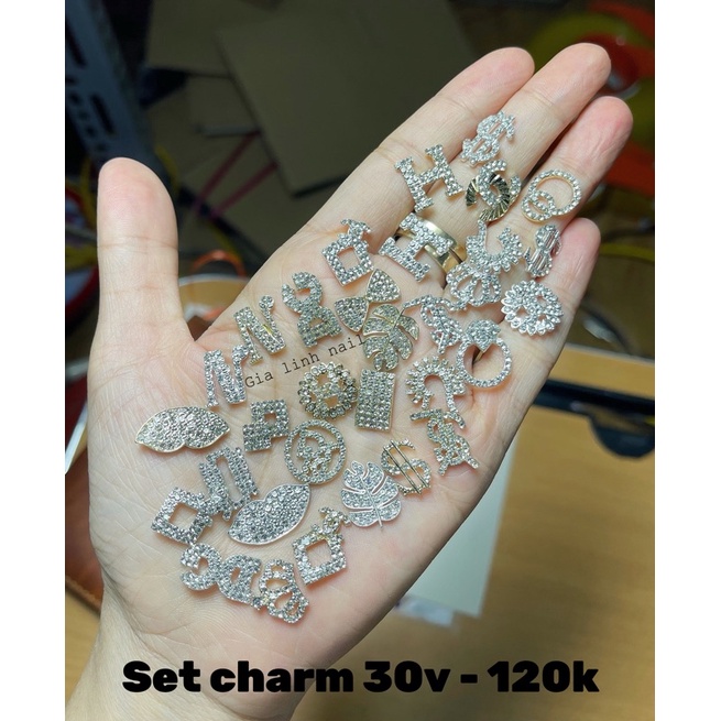 Phụ kiện gắn móng set charm to (Set 30v )