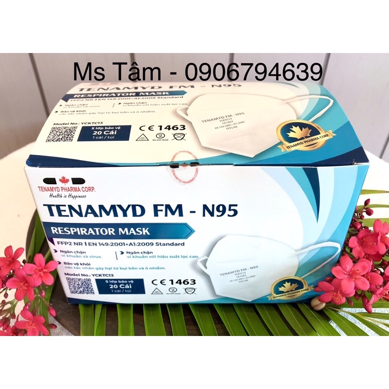 [Hộp 20 cái] Khẩu Trang Tenamyd FM N95 Chính hãng