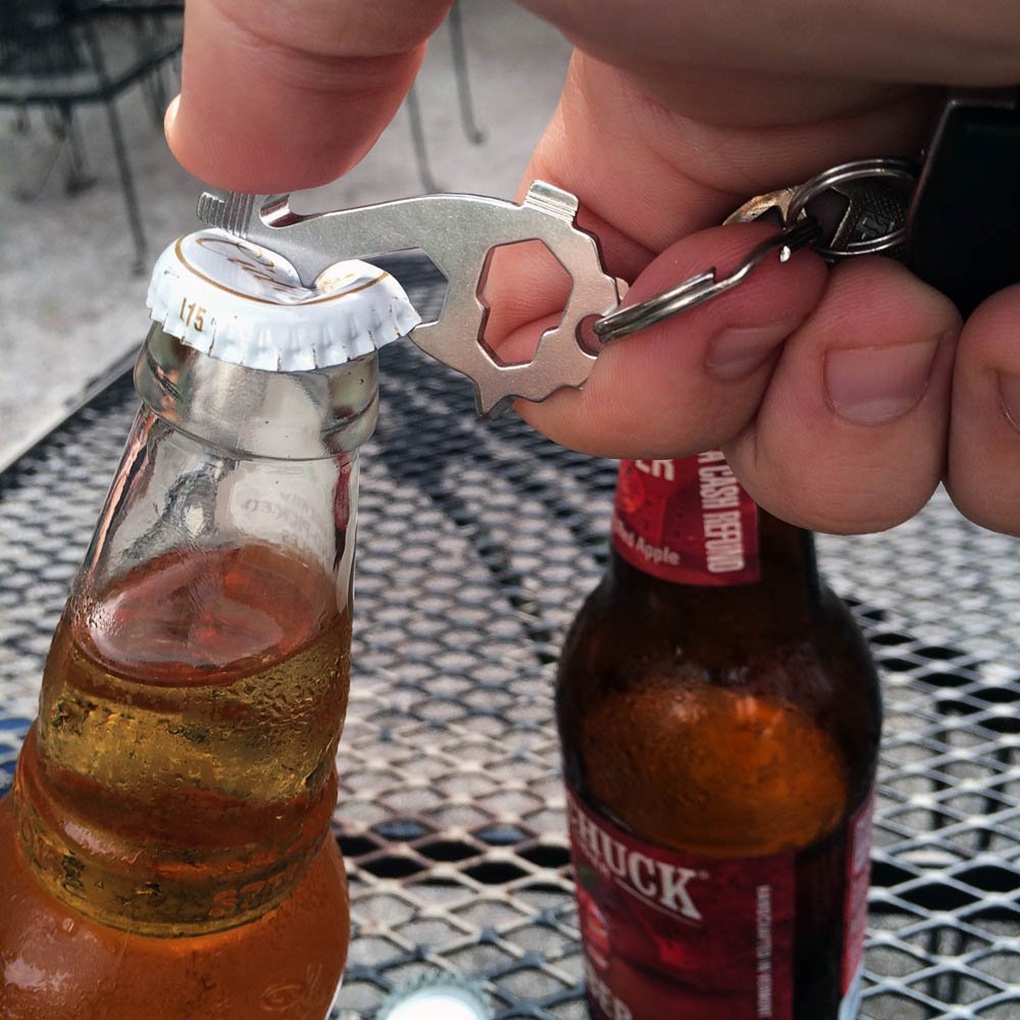 EDC Gear Multi-tool Camping Pocket Outdoor Survival Keychain Key Opener Portable Tool Hanging Screwdriver