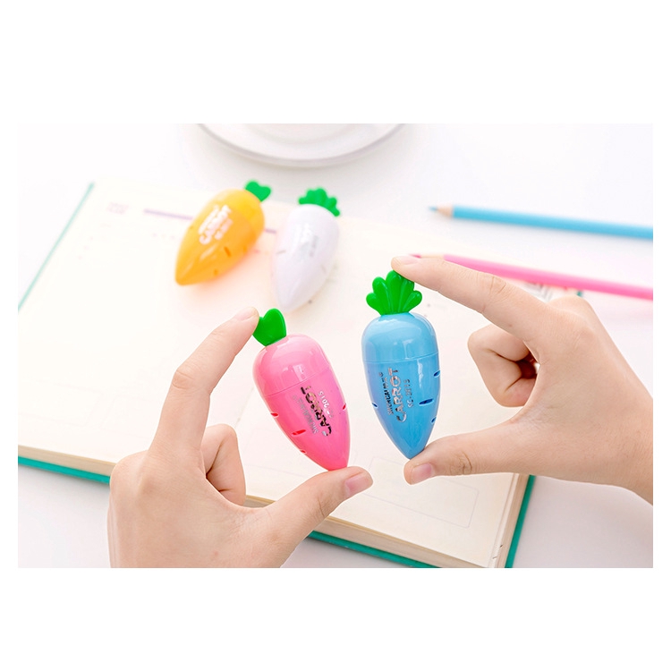 1 cái sáng tạo sinh viên hoạt hình đáng yêu củ cải bút chì mài văn phòng phẩm kẹo trẻ em bút chì mài bút chì bút chì