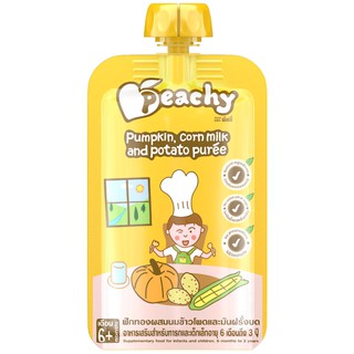Súp bí đỏ, sữa bắp và khoai tây nghiền (Peachy) - 110g