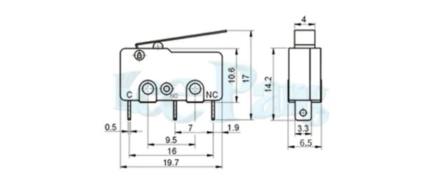 Phụ kiện máy in 3D Endstop OMRON 5A 250V