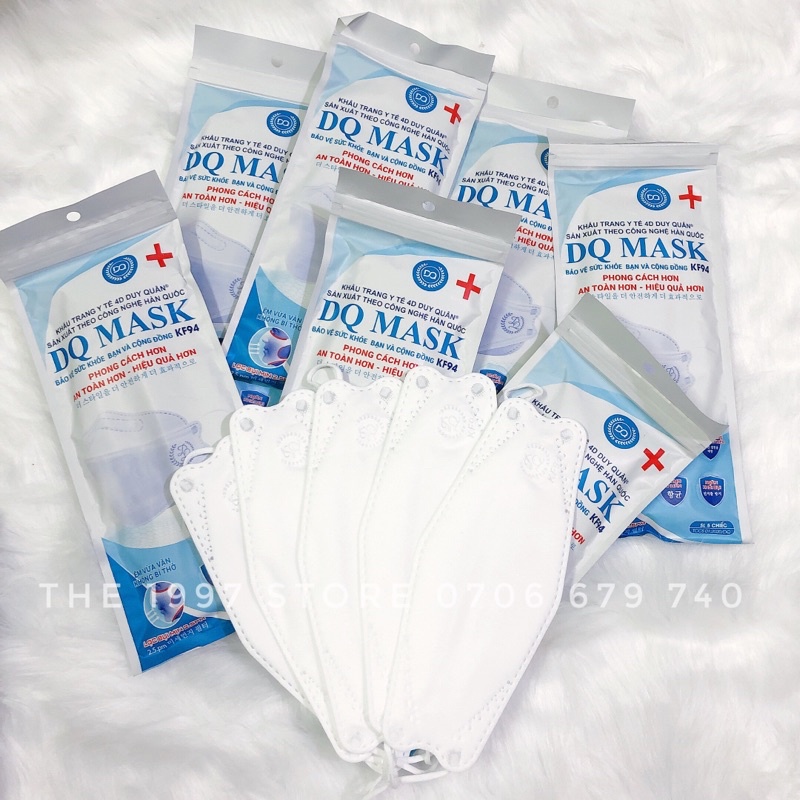 KHẨU TRANG 4D KHÁNG KHUẨN KF94 MASK CAO CẤP ,BẢO VỆ SỨC KHOẺ MÙA DỊCH (Túi 10cái) Khẩu trang y tế